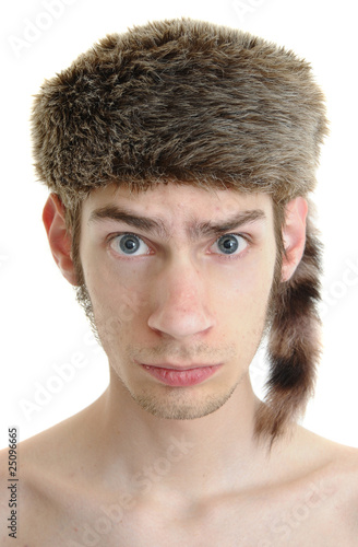 Slika na platnu Raccoon Hat