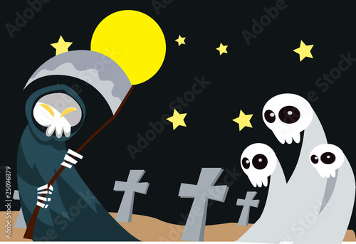 Ghost on halloween