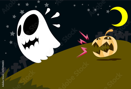 The pumpkin ghost