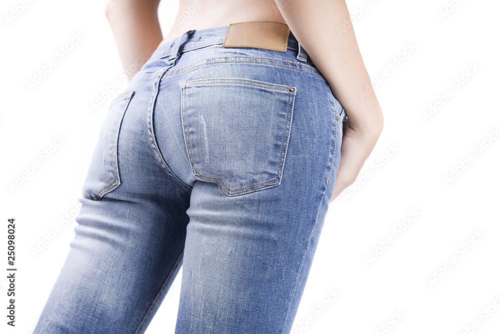 Foto de sexy bum in jeans do Stock