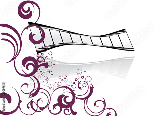 Floraler Filmstreifen
