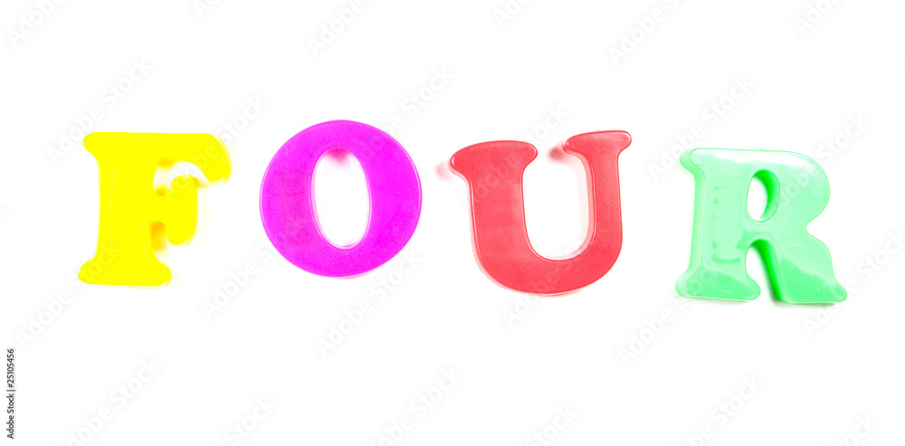 four, written in fridge magnets four, written in fridge magnets