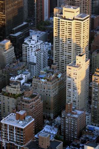 Manhattan buildings closeup