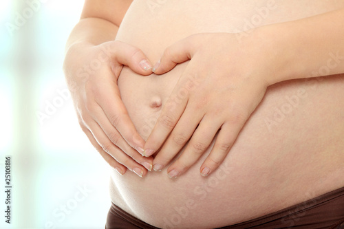 Wallpaper Mural Belly of a pregnant woman Torontodigital.ca