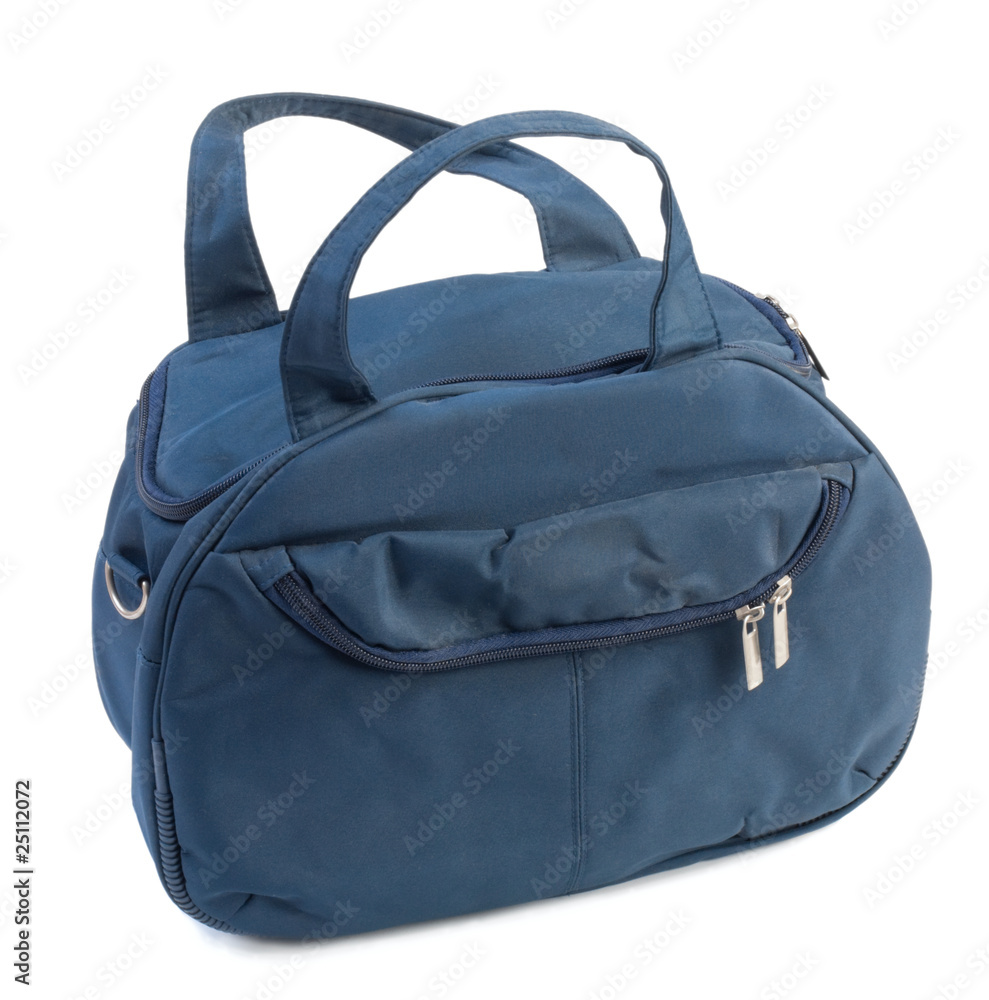 Naklejka premium Blue female handbag | Isolated