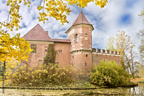 Magic  Gothic castle in Poland. photo
