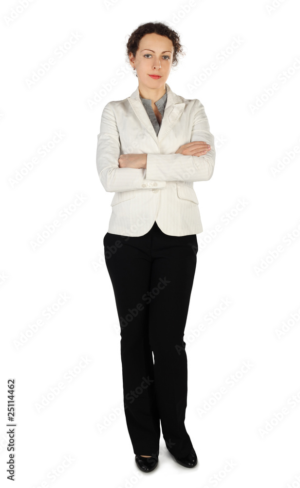 young beauty brunette woman in business dress, standing young beauty brunette woman in business dress, standing