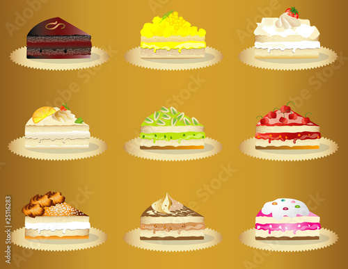 sweet cakes variety slices