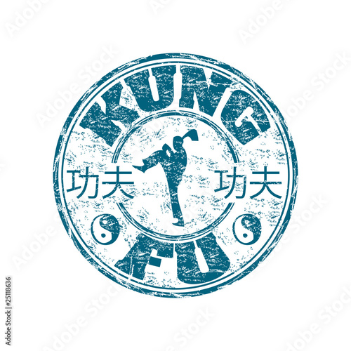 Kung Fu rubber stamp
