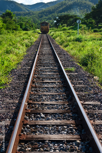 Railroad in north of Thailand