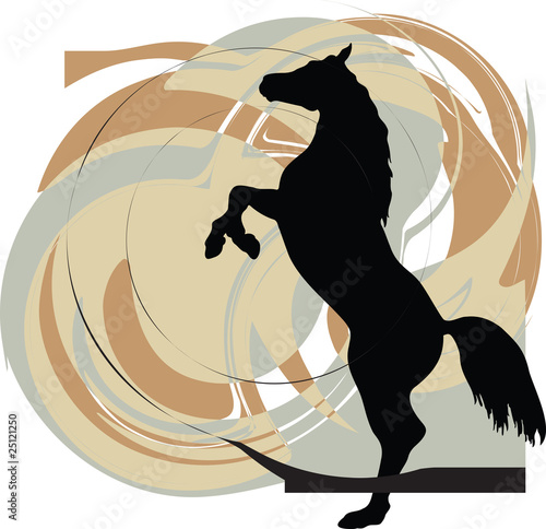 abstract horse