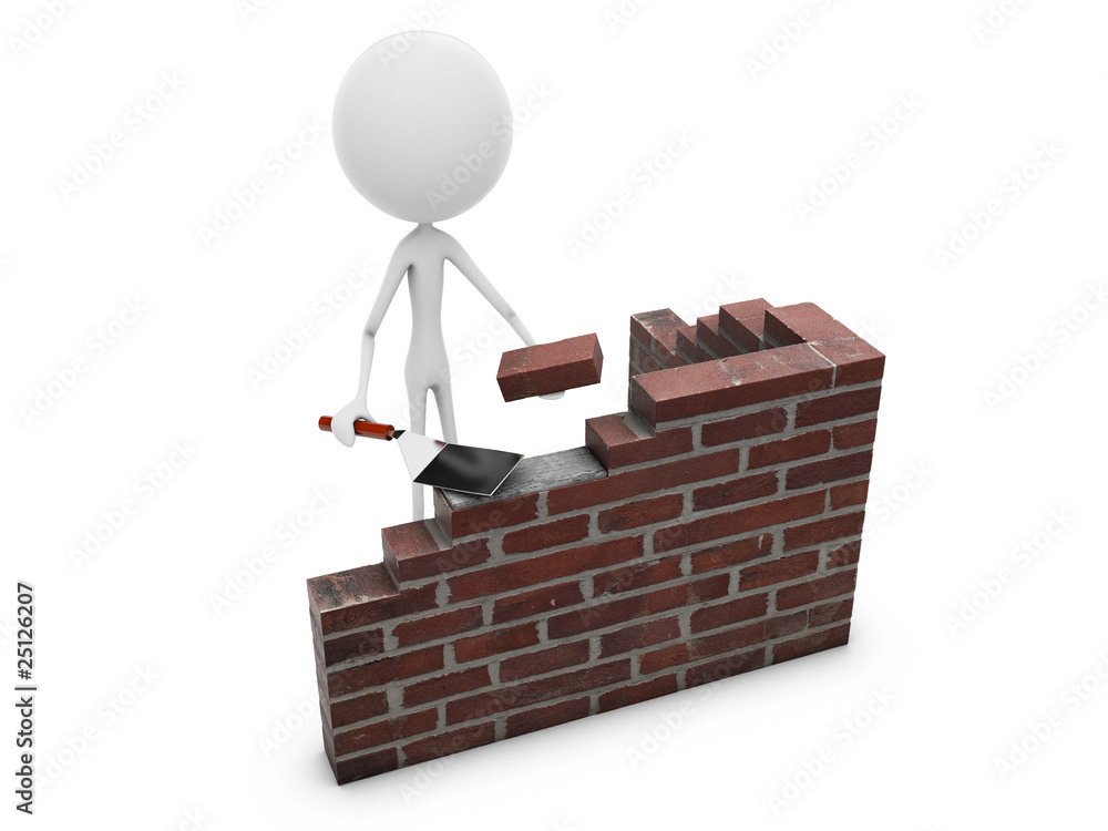 Mr. Emotion V54.1b Build Brick Wall white Mr. Emotion V54.1b Build Brick Wall white