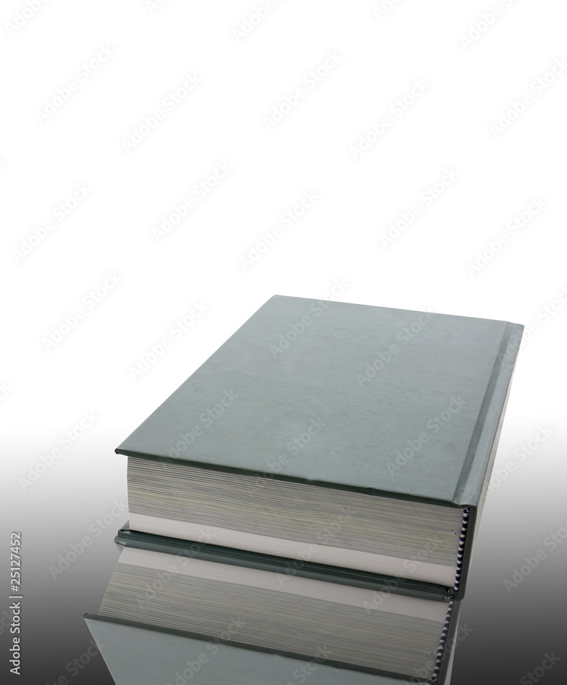 Large green book on white background Large green book on white background