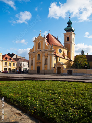 Carmelite Church in the city of Gyor, Hungary