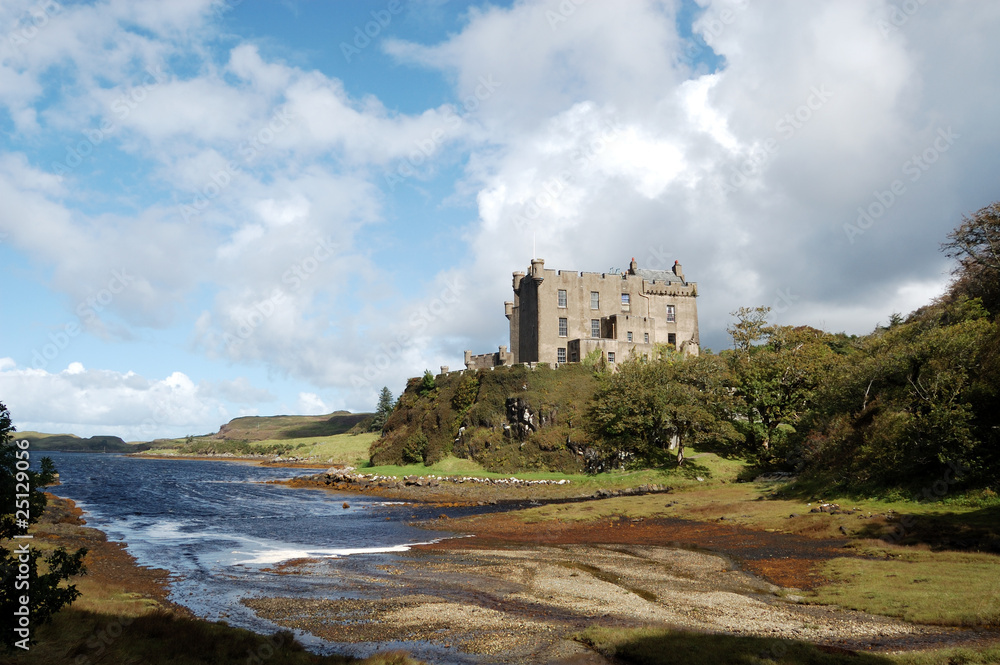 Dunvegan Castle and harbour