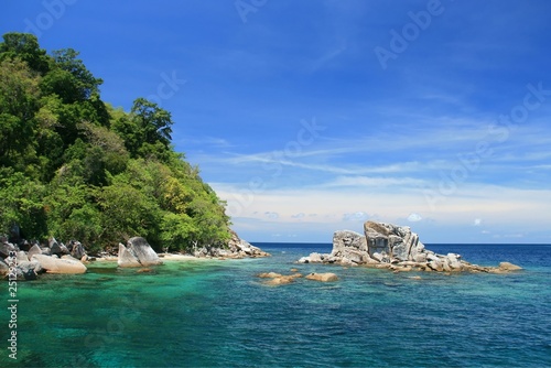 Snokeling Point at Tarutao Andaman Sea Thailand photo