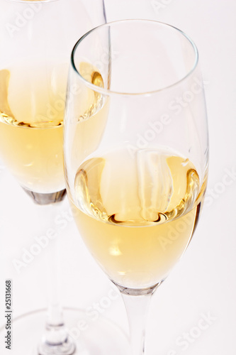 flutes of champagne