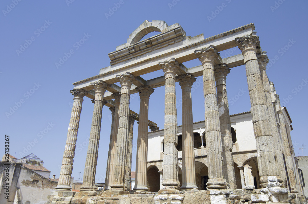 Roman temple of Diana in Merida, Spain