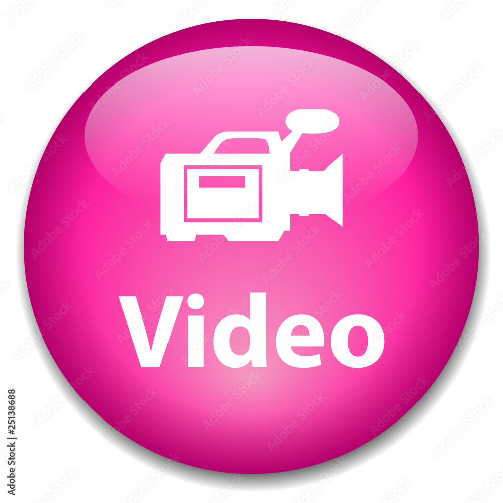 VIDEO Web Button (camcorder watch play view clip media player) VIDEO Web Button (camcorder watch play view clip media player)