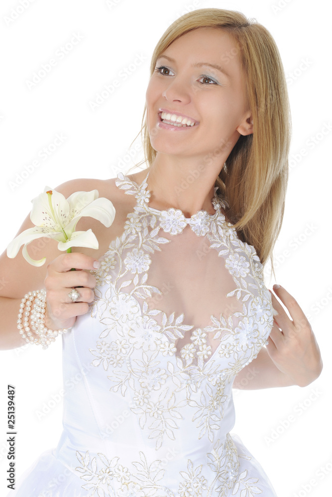 bride with a lily bride with a lily