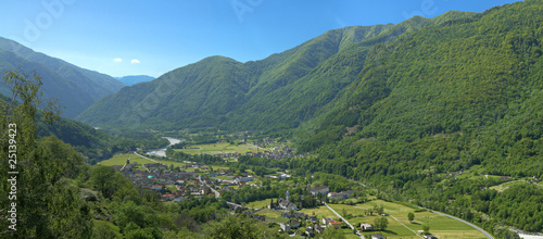Maggia valley town