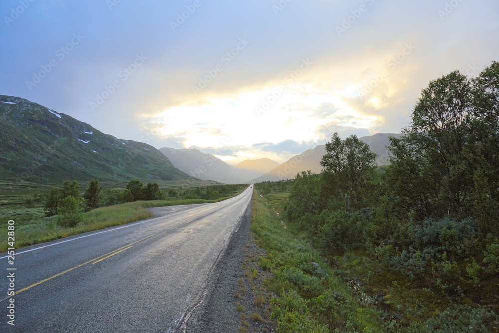 Road from Oslo to Bergen. Norway, scandinavian Europe. Road from Oslo to Bergen. Norway, scandinavian Europe.