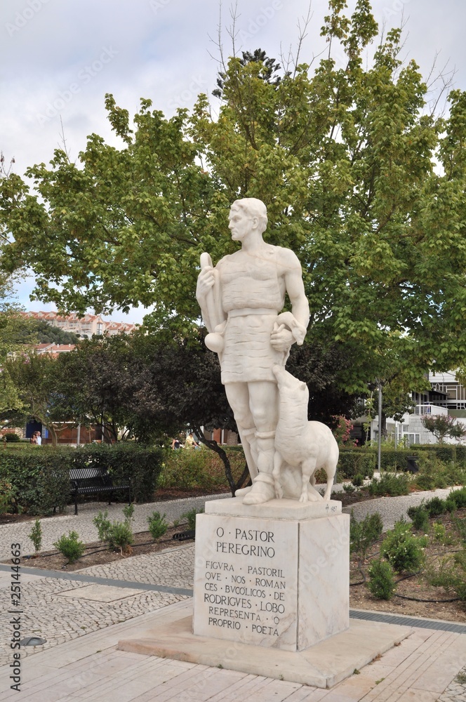 Obraz premium Pilgrim statue