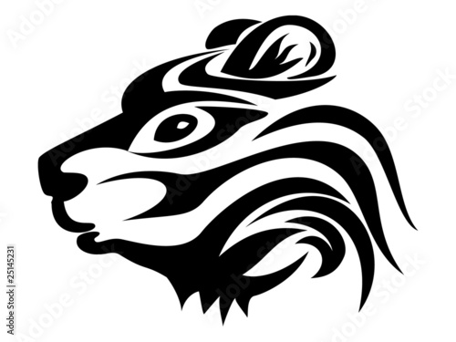 bear tattoo vector
