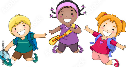 Students Jumping