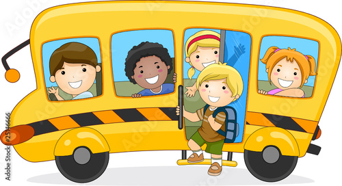 Children On School Bus