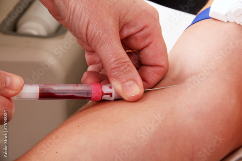 Canvastavla Blut abnehmen