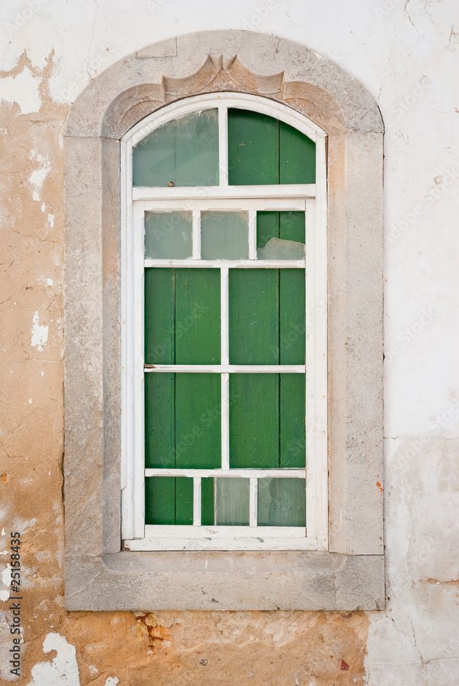 Old wooden window