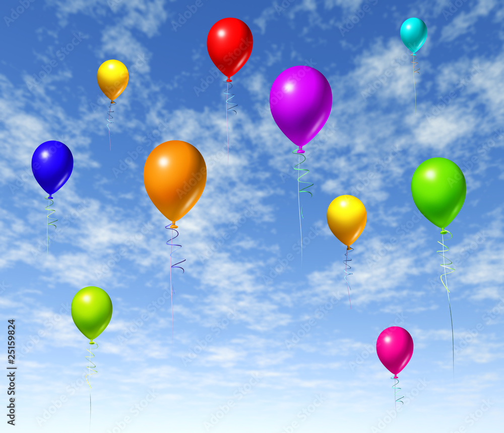sky balloons multicolor sky balloons multicolor
