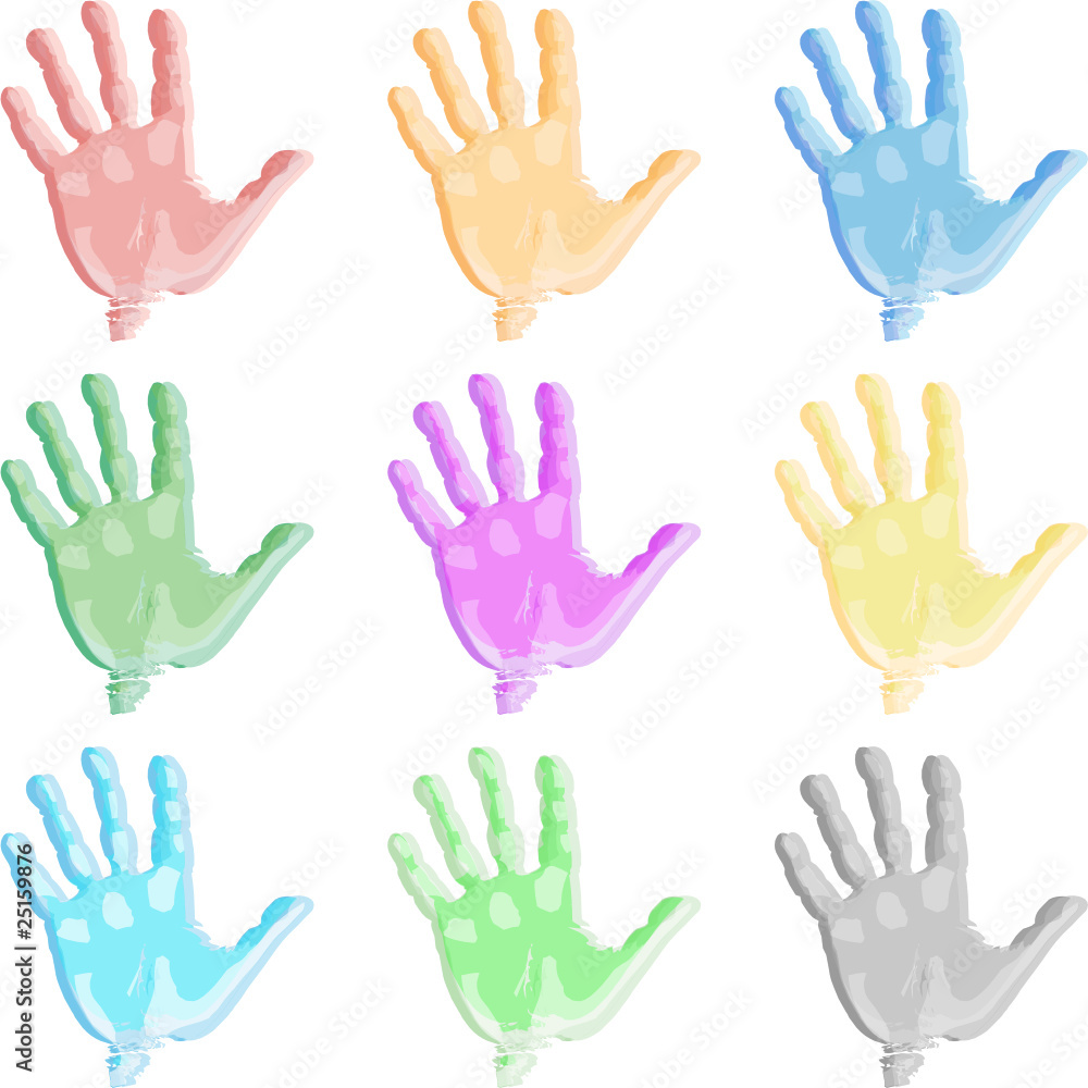 Obraz premium Colorful hand