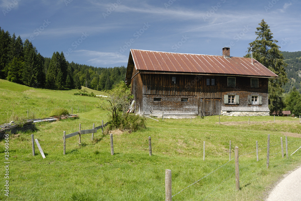 Bauernhaus bei Kempten im Allgäu