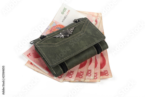 wallet  and RMB photo