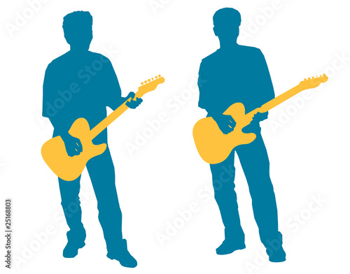 Guitarist in action.