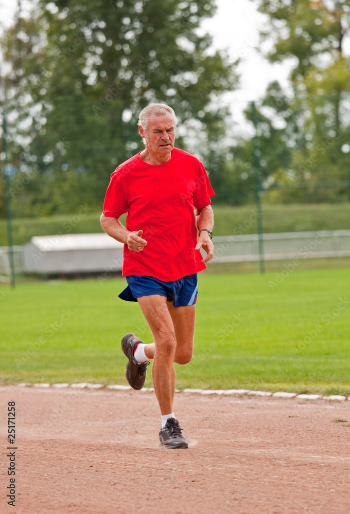 Obraz premium Senior runner