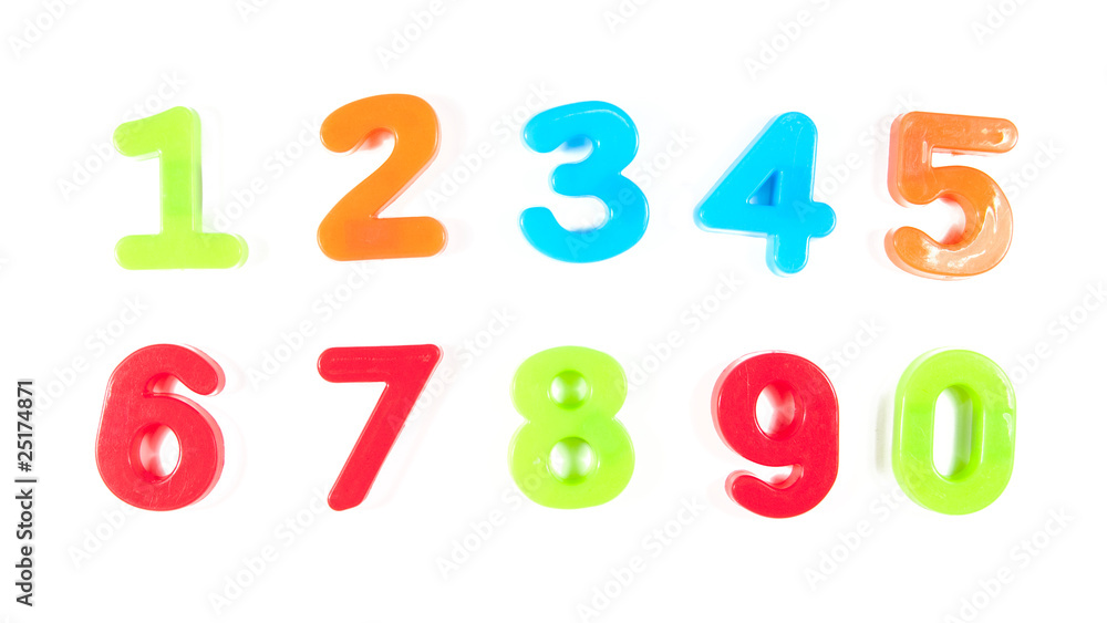 numbers, written in fridge magnets numbers, written in fridge magnets