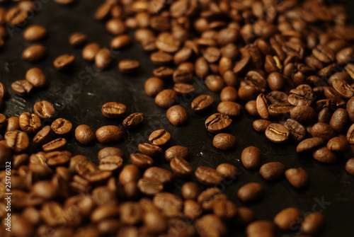 Coffe beans background.