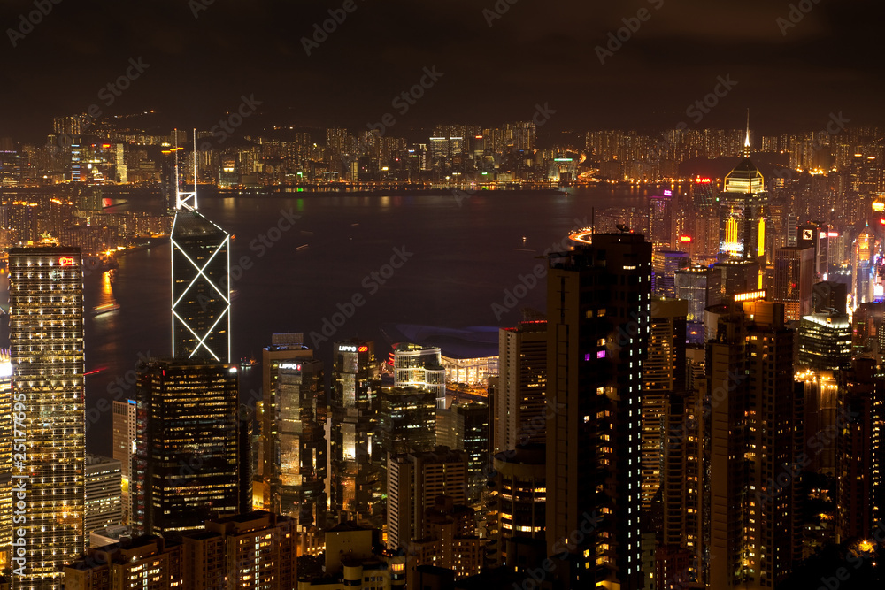 Obraz premium Hongkong Nachts