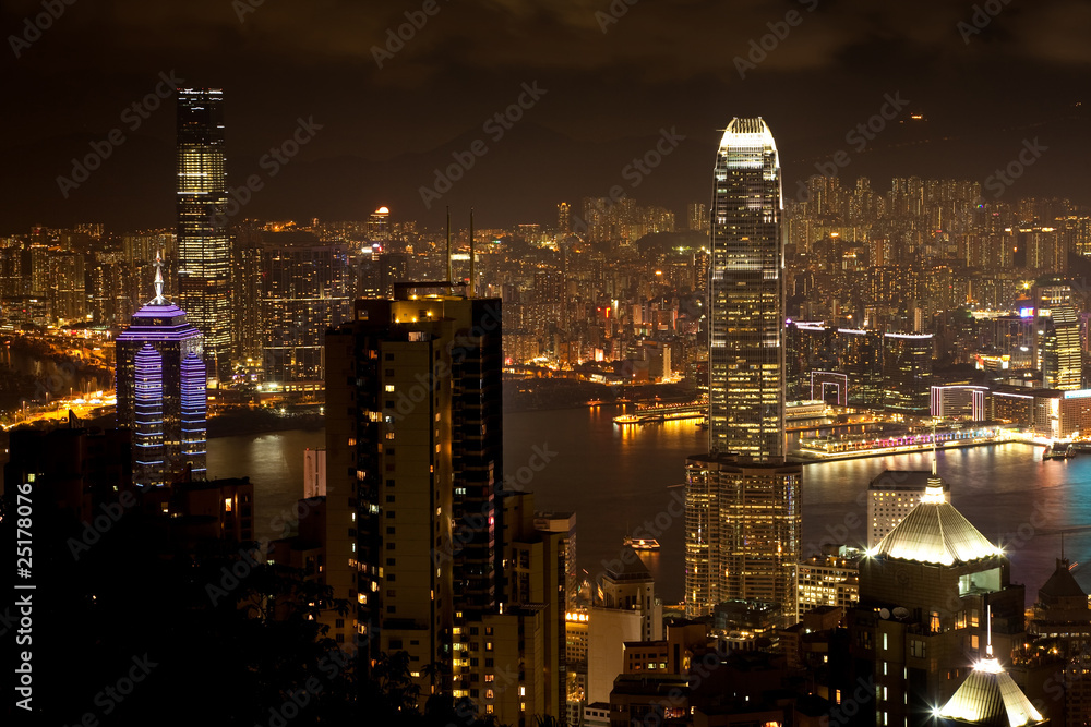 Obraz premium Hongkong Nachts