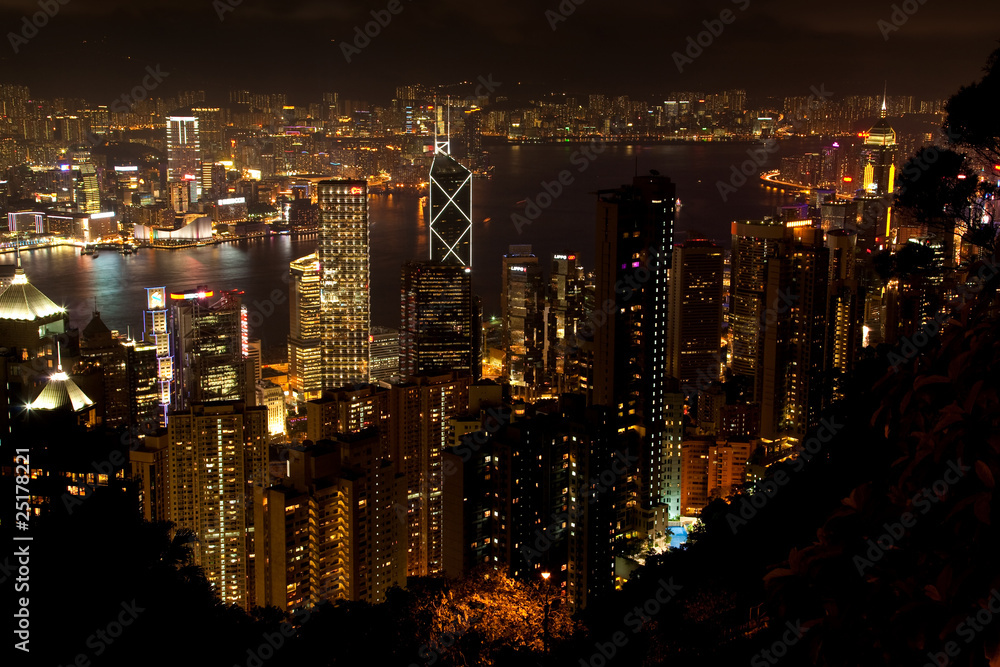 Obraz premium Hongkong Nachts