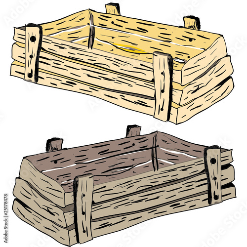 Wooden crates