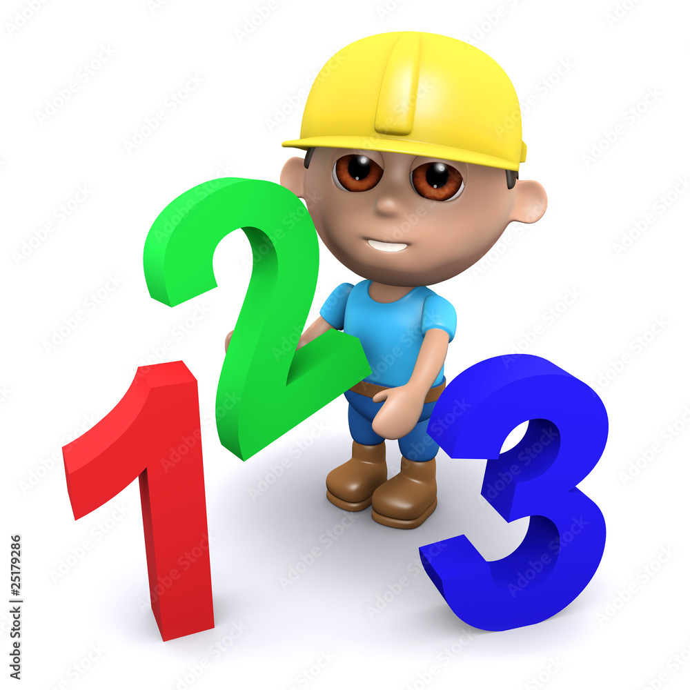 3d Builder with numbers