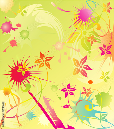 Summer colorful background