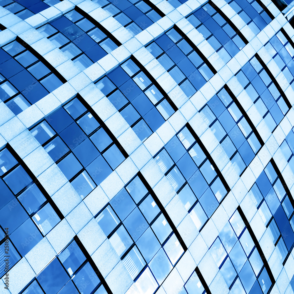 Blue abstract crop of modern office Blue abstract crop of modern office