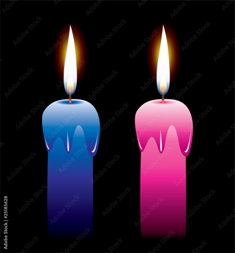 vector burning candles vector burning candles