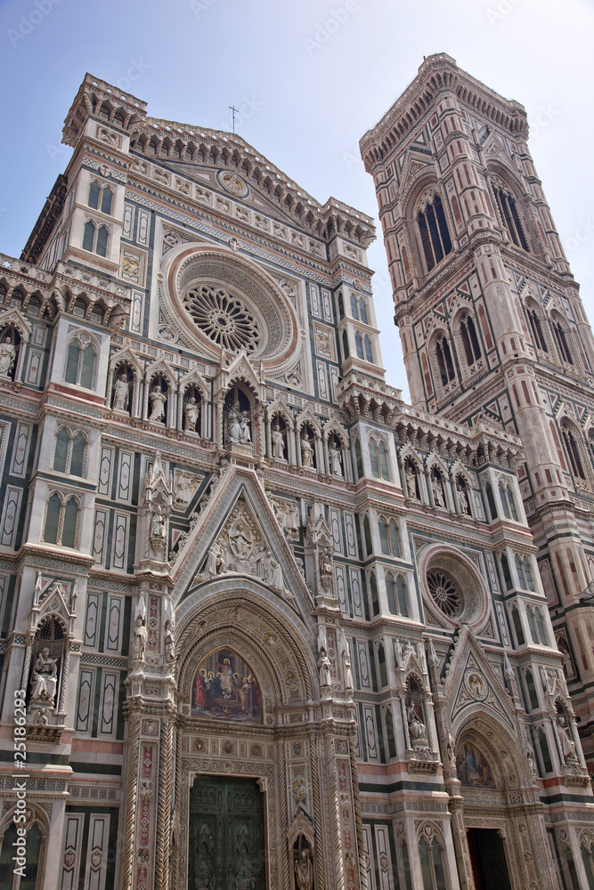 Duomo Cathedral Facade Florence Italy