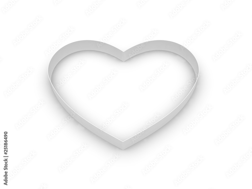 white heart shape white heart shape